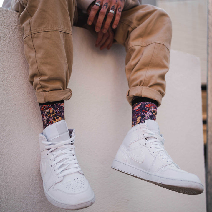 American Socks Signature Oishii Mid High Crew Socks - Comfortable Cotton Blend for Men & Women - Perfect for Casual Wear, Sports & Everyday Use