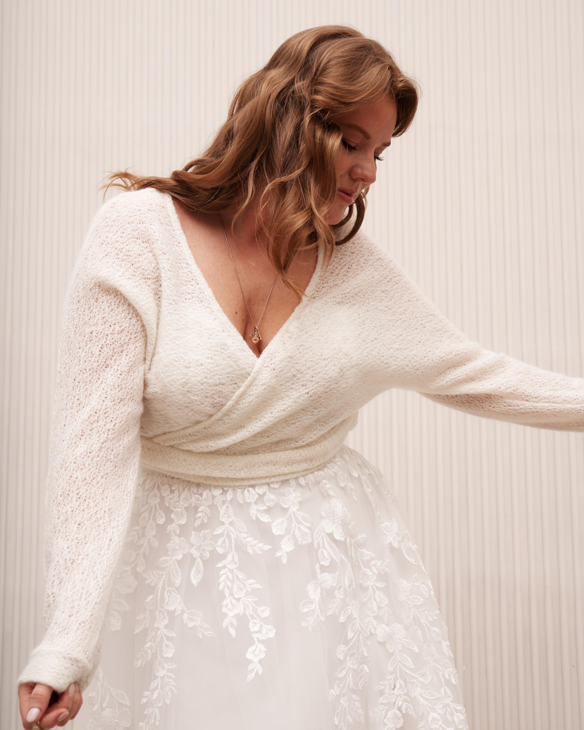 Elegant White Tie Wrap Bridal Cardigan - Cropped Wedding Sweater for Dresses, Plus Size X-Large Available | Perfect for Bridal Showers, Weddings & Special Occasions