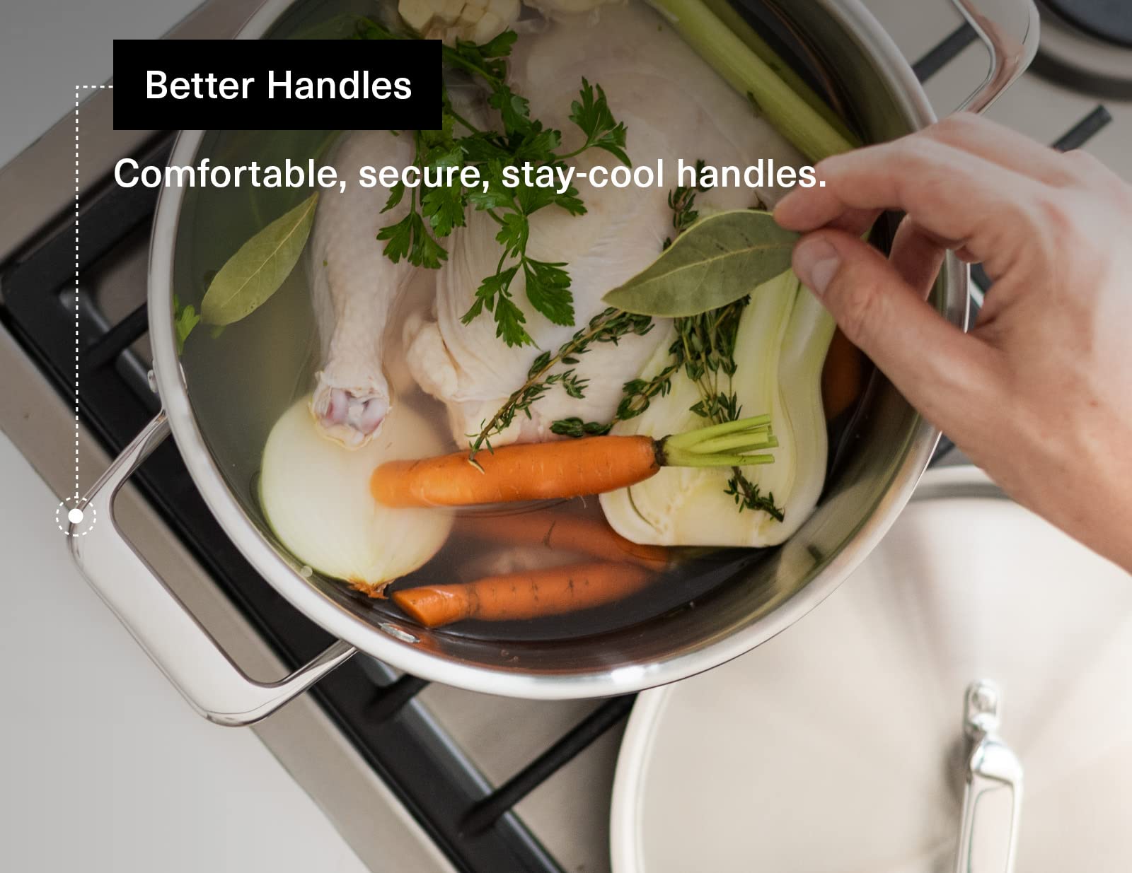 Misen 5-Ply Stainless Steel Stockpot - 8 QT Large Cooking Pot for Boiling, Simmering & Stewing - Even Heat Distribution - Durable, Dishwasher & Oven Safe (800°F) - Induction Compatible - Perfect for Soups, Pasta & Family Meals