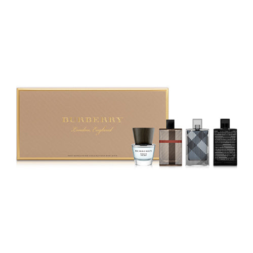 Burberry Men's Mini Eau De Toilette Gift Set - 4 Piece Fragrance Collection for Him | Perfect for Travel, Gifts & Everyday Use