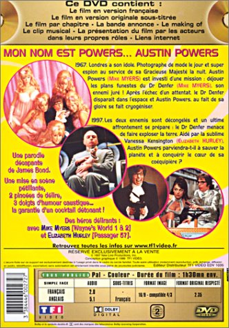 Austin Powers: International Man of Mystery DVD - Classic Comedy Movie for Adults - Perfect for Movie Nights & 70s Nostalgia Fans