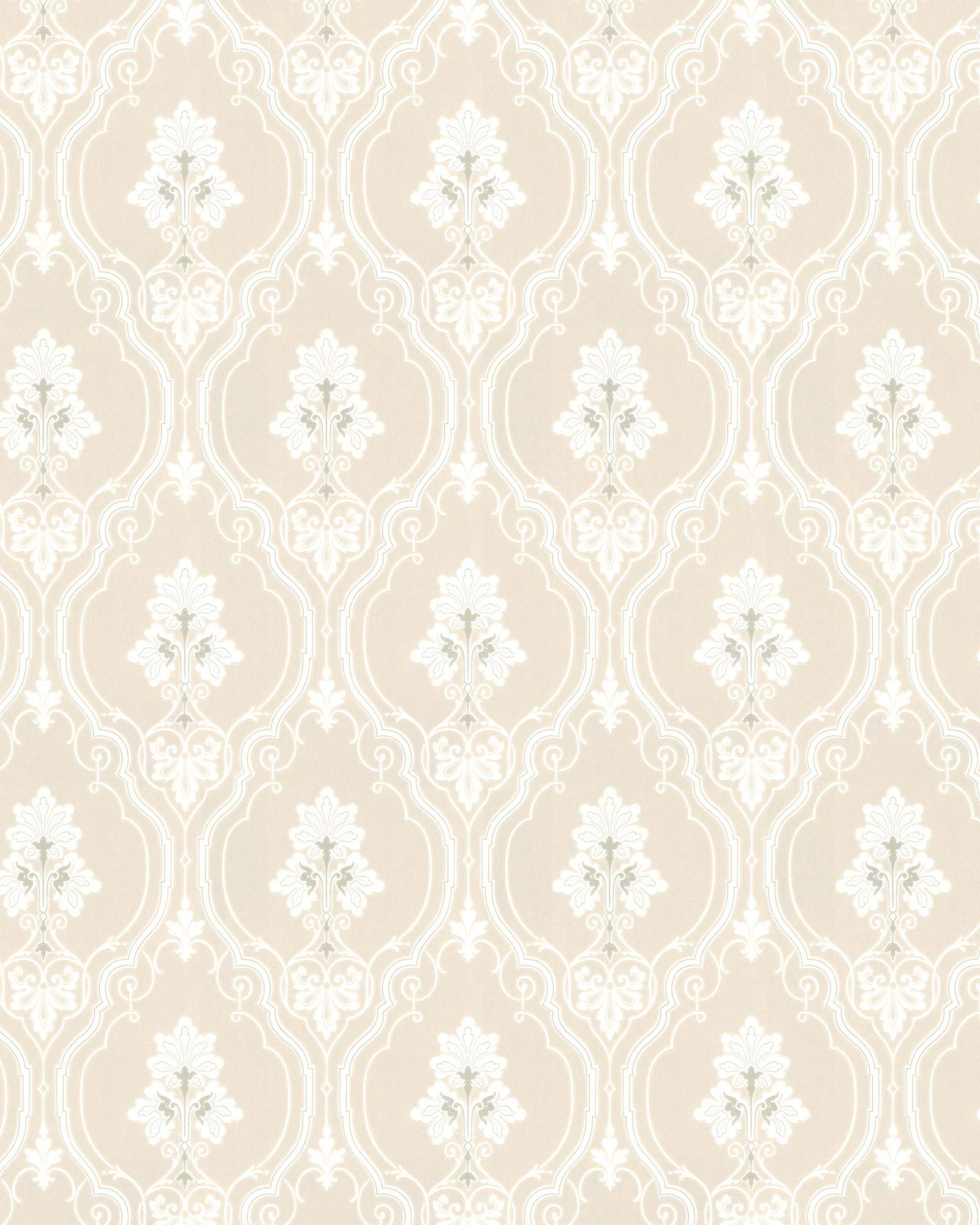Lim & Handtryck Wallpaper - Elk White/Peat - Scandinavian Nature-Inspired Wallpaper for Living Room & Bedroom Decor