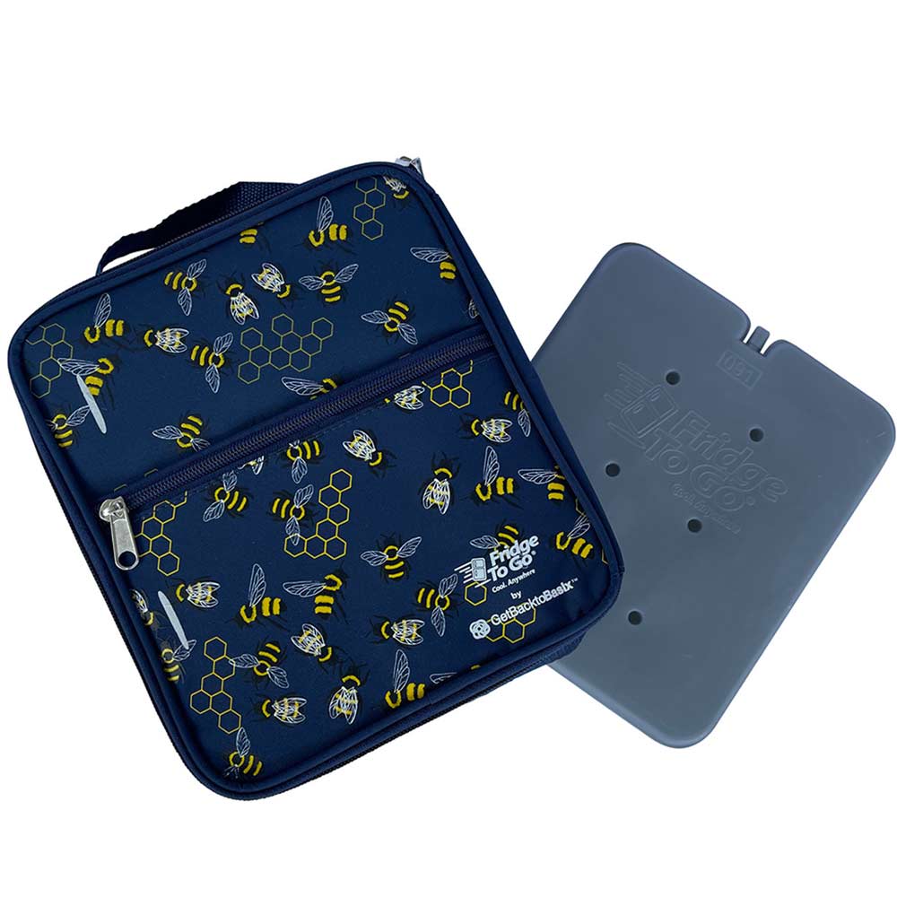 Fridge To Go Insulated Lunch Box Medium - Bee Kind Design | Leakproof Cooler Bag for Work, School & Picnics | BPA-Free Food Storage Container