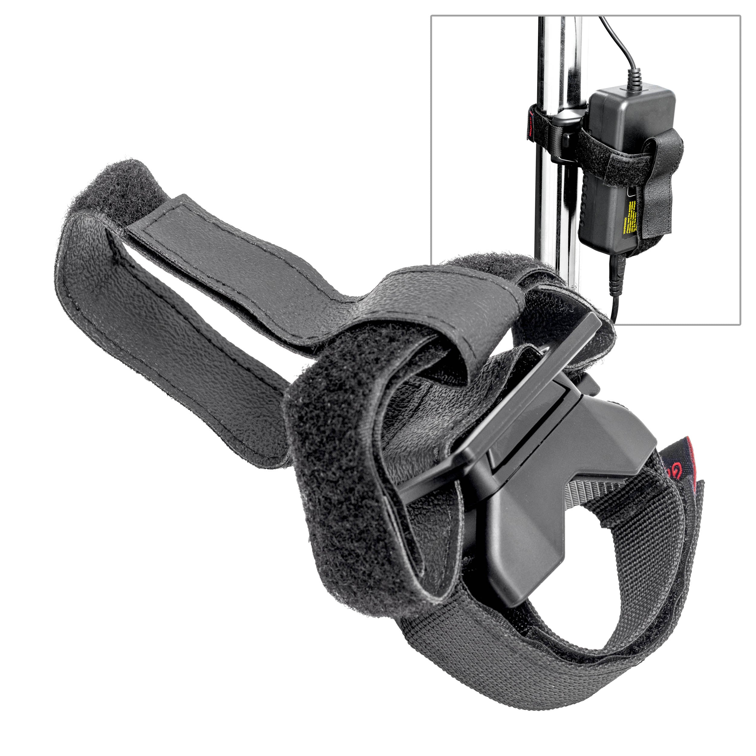 LSA 18 Power Brick Stand Strap - Heavy Duty Cable Organizer for Electronics, Secure Mounting Solution for Power Adapters - Perfect for Home, Office & Workshop Use
