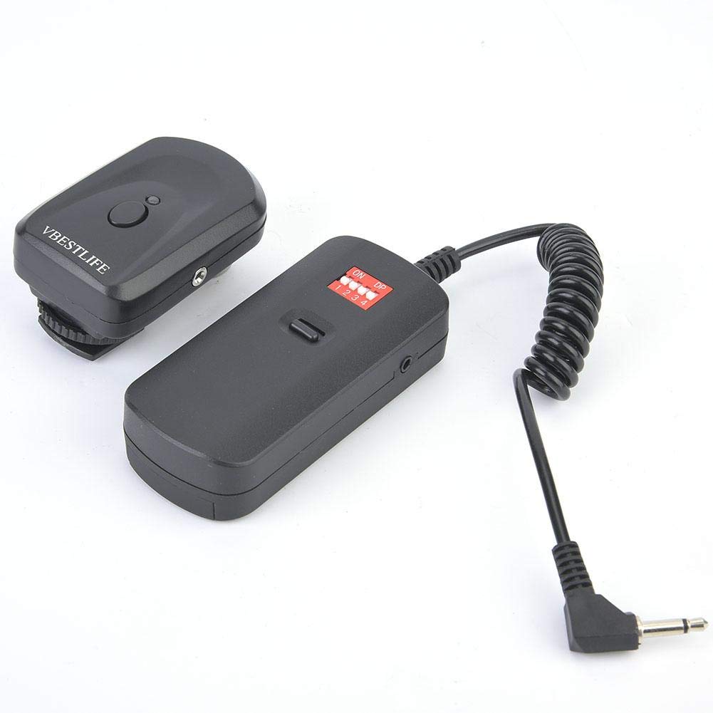 VBESTLIFE 16-Channel Wireless Flash Trigger Kit - Studio Flash Transmitter & Receiver with Adapter for Nikon, Pentax, Canon & DSLR Cameras - Perfect for Photography Studios, Portrait Shoots & Outdoor Flash Photography