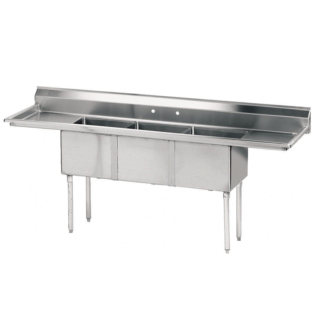 Advance Tabco FE 3 1014 15RL 3-Compartment Commercial Sink, 10