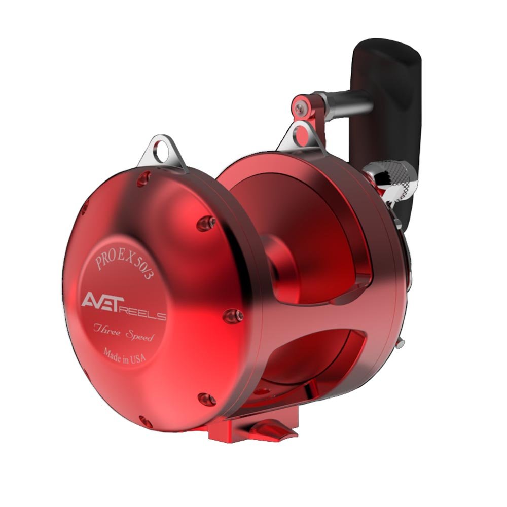 Avet Pro EX 50/3 Three Speed Fishing Reel - Saltwater Offshore Big Game Fishing Reel for Tuna, Marlin & Swordfish - Heavy Duty Deep Sea Fishing Gear