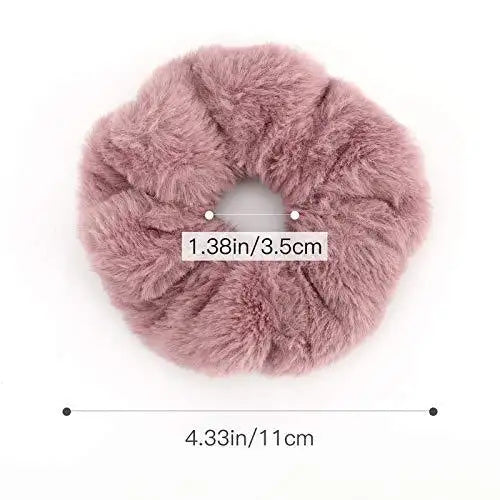 Velvet Fashion Hair Scrunchies 8-Piece Set - Soft & Stylish Hair Accessories for Women & Girls - Perfect for School, Work, Parties & Everyday Use