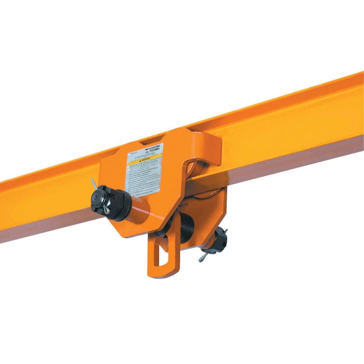 2 Ton Capacity Adjustable Push Beam Trolley for I-Beam Flange Width 4