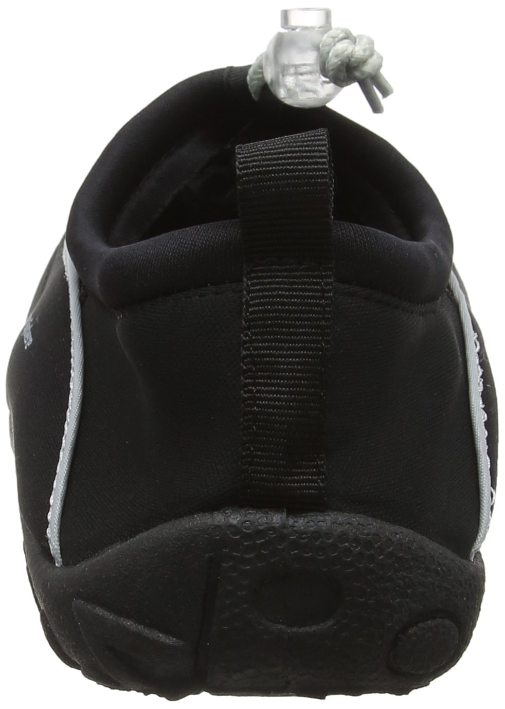 Aqua Sphere Men's Lisbona Neoprene Water Shoes for Beach Swimming Surfing - Lightweight Quick-Dry Slip-On Design - Black Silver - Size EUR 38 - Perfect for Water Sports, Pool, and Outdoor Activities