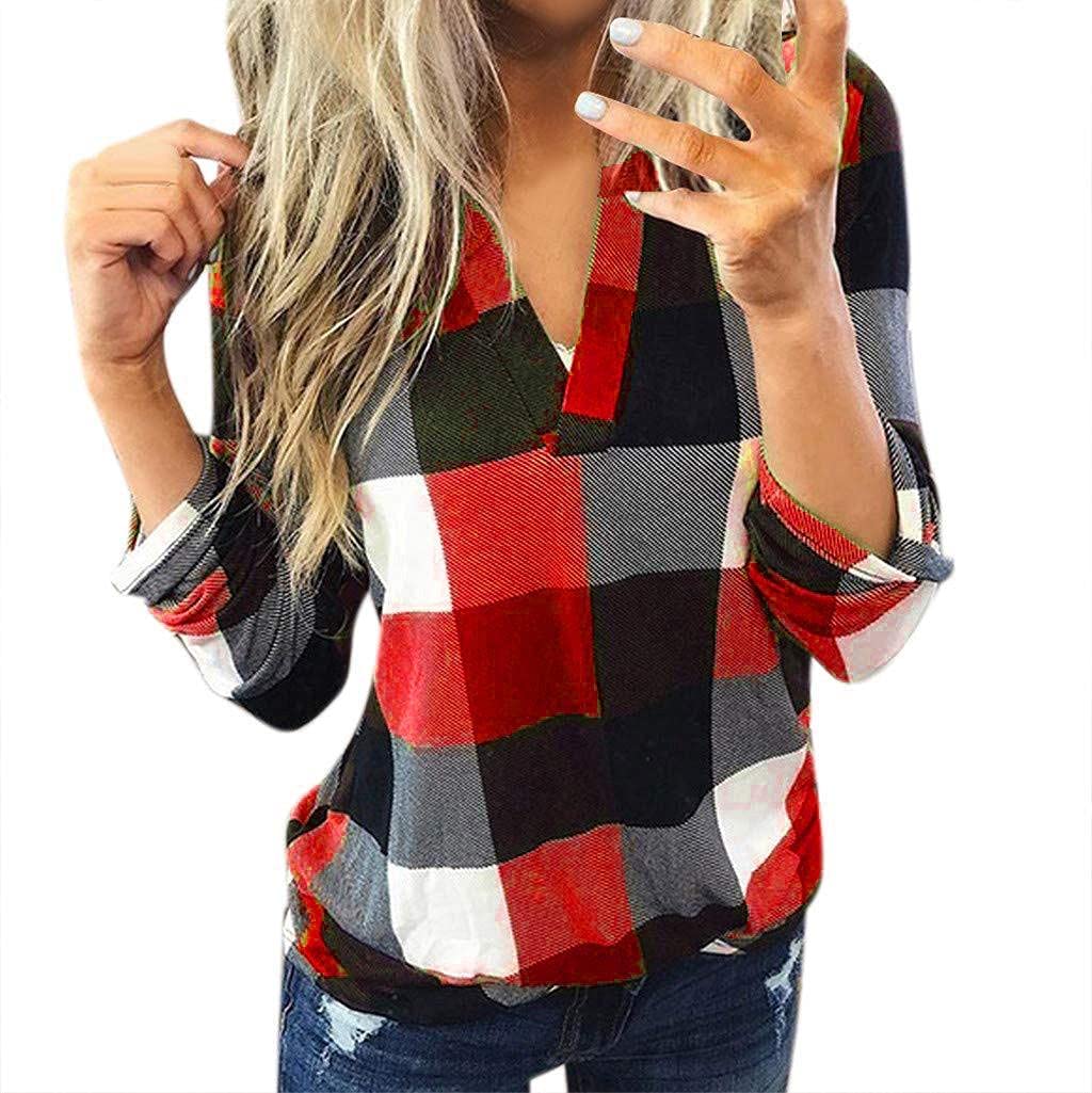 Women's Chunky Knit Sweater - Oversized Color Block Striped Pullover V-Neck Top for Fall & Winter | Cozy Casual Wear for Outdoors, Work & Lounge