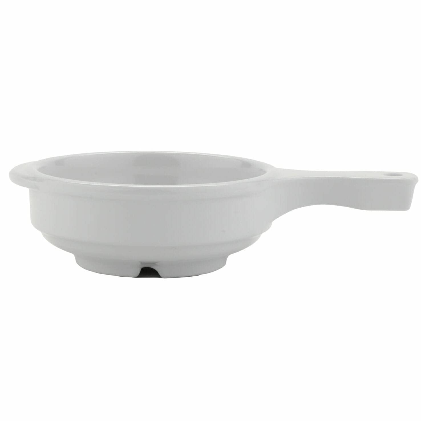 HSB-112-W 12oz White Soup Bowl with Handle - Set of 12 - Microwave & Dishwasher Safe - Perfect for Restaurants, Cafes & Home Dining