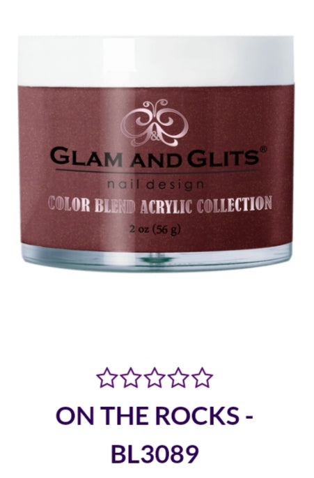 GLAM AND GLITS COLOR BLEND COLLECTION VOL.2 BL3089 - 2 oz Nail Polish Set | On The Rocks Shade | Salon Quality Nail Art for Parties, Weddings & Special Occasions