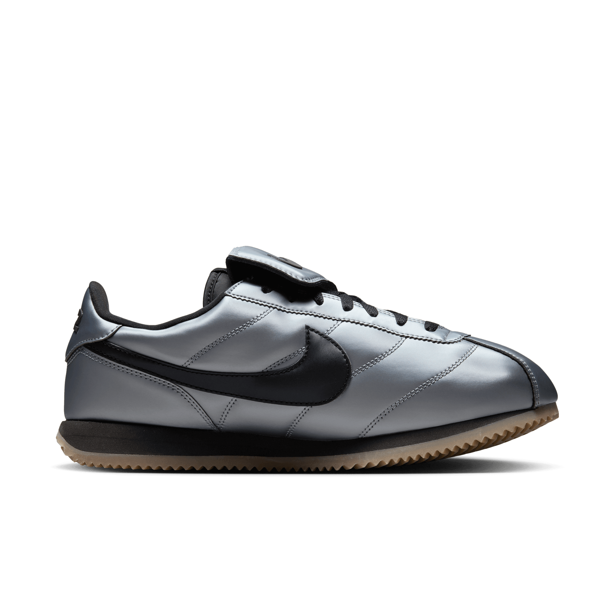 Nike Cortez Leather SE Metallic Cool Grey Sneakers - Classic Retro Running Shoes for Men & Women | Perfect for Casual Wear, Gym, and Street Style