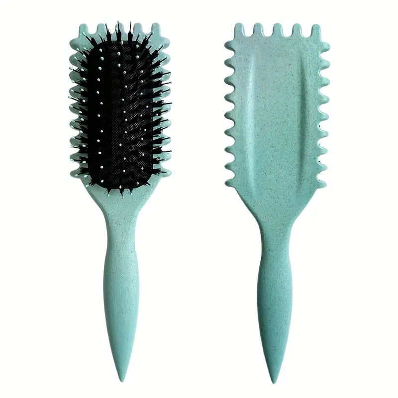 Gildie Curly Girl Hair Brush - Detangling Brush for Curly Hair, No Pull No Breakage, Wide Tooth Comb for Natural Curls - Perfect for Daily Hair Care & Styling at Home or Salon