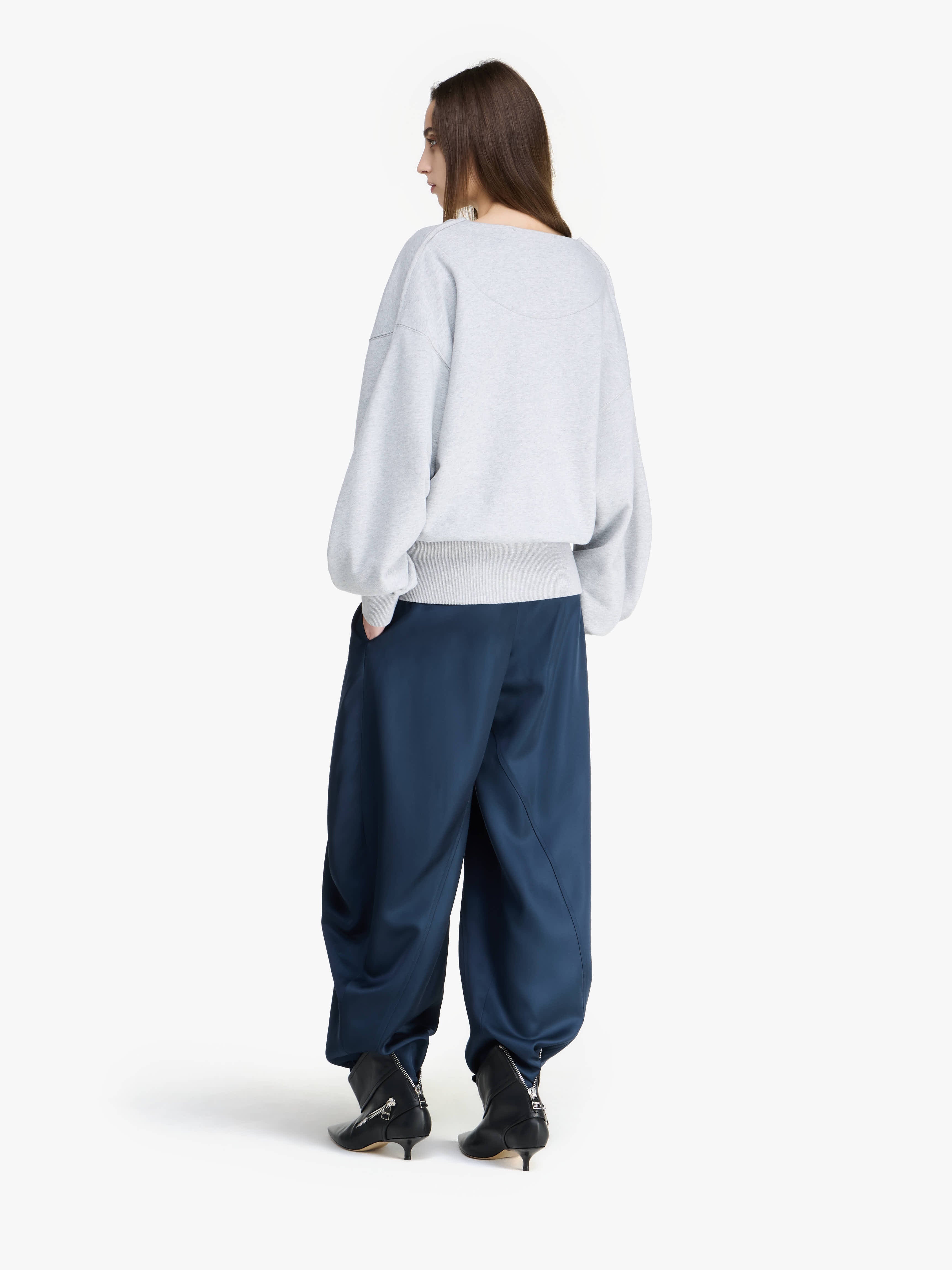 Stylish Rounded Wrap Front Sweatshirt for Women | Cozy Casual Pullover | Perfect for Lounge Wear, Running Errands & Fall Outfits