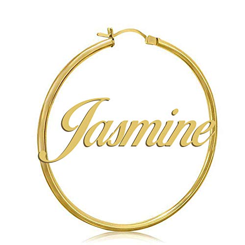 Personalized Name Hoop Earrings - Custom Stainless Steel Jewelry with Any Name - Perfect for Gifts, Anniversaries & Everyday Wear