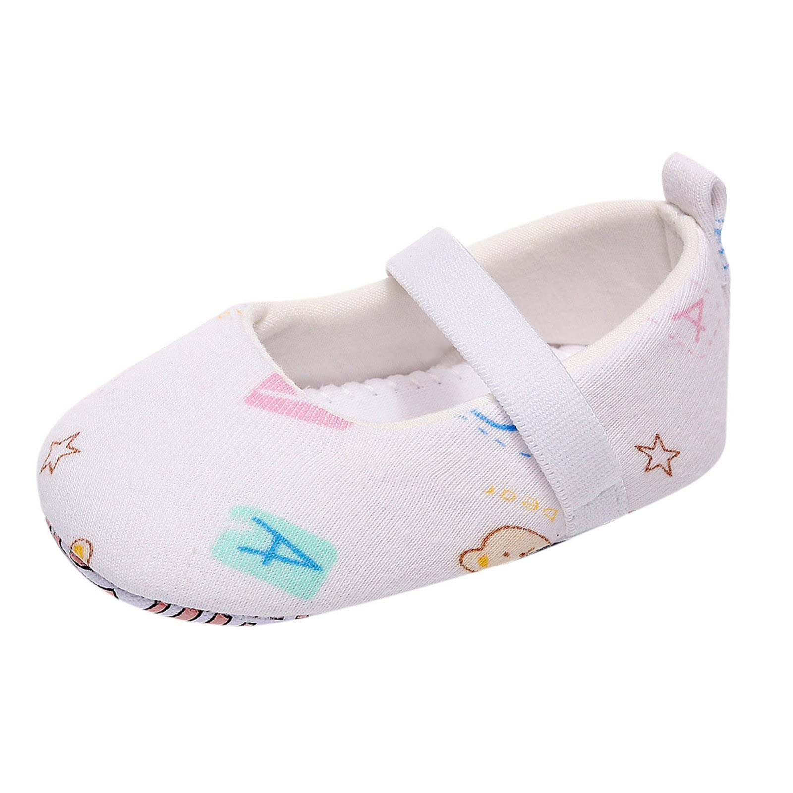 **Baby Girls & Boys First Walker Shoes - Cartoon Printed Prewalker & Toddler Shoes for 0-12 Months - Soft Sole Single Shoes for Early Steps - Perfect for Indoor Play & Outdoor Walks**