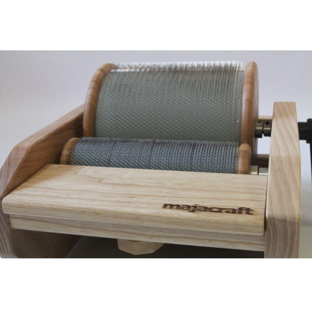Majacraft Fusion Engine Drum Carder - 72, 96 & 128 TPI Wool Carding Machine for Spinning & Fiber Art | Perfect for Hand Spinners, Knitters & Crafters