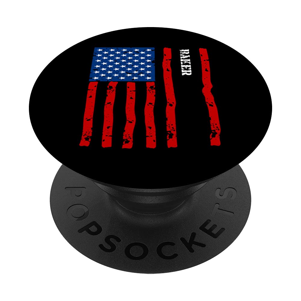 USA Flag PopSockets PopGrip - Swappable Phone Grip for iPhone & Android | Baking-Themed Phone Accessories | Perfect for Kitchen, Baking Enthusiasts & Patriotic Decor