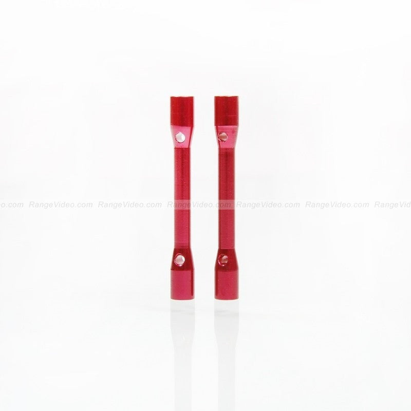 M3 x 0.5 x 40mm Female to Female Hex Standoff Spacer - Red Aluminum (2 Pack) - Perfect for PCB Mounting, Electronics Projects & 3D Printer Assembly