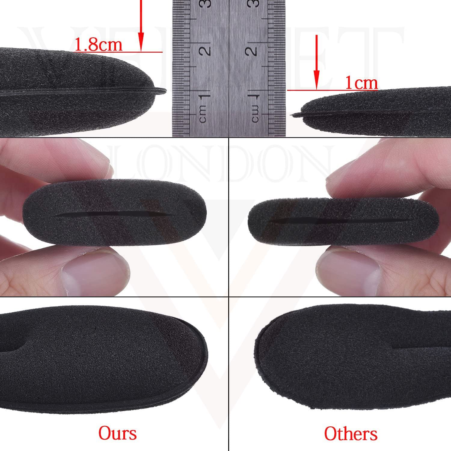6Pcs Magic Bun Wraps Hair Donut Twisters - Hair Bun Maker Tool Kit for Women (3 Small & 3 Large) | Perfect for Ponytail, French Twist & Updo Hairstyles | Great for Weddings, Parties & Daily Styling