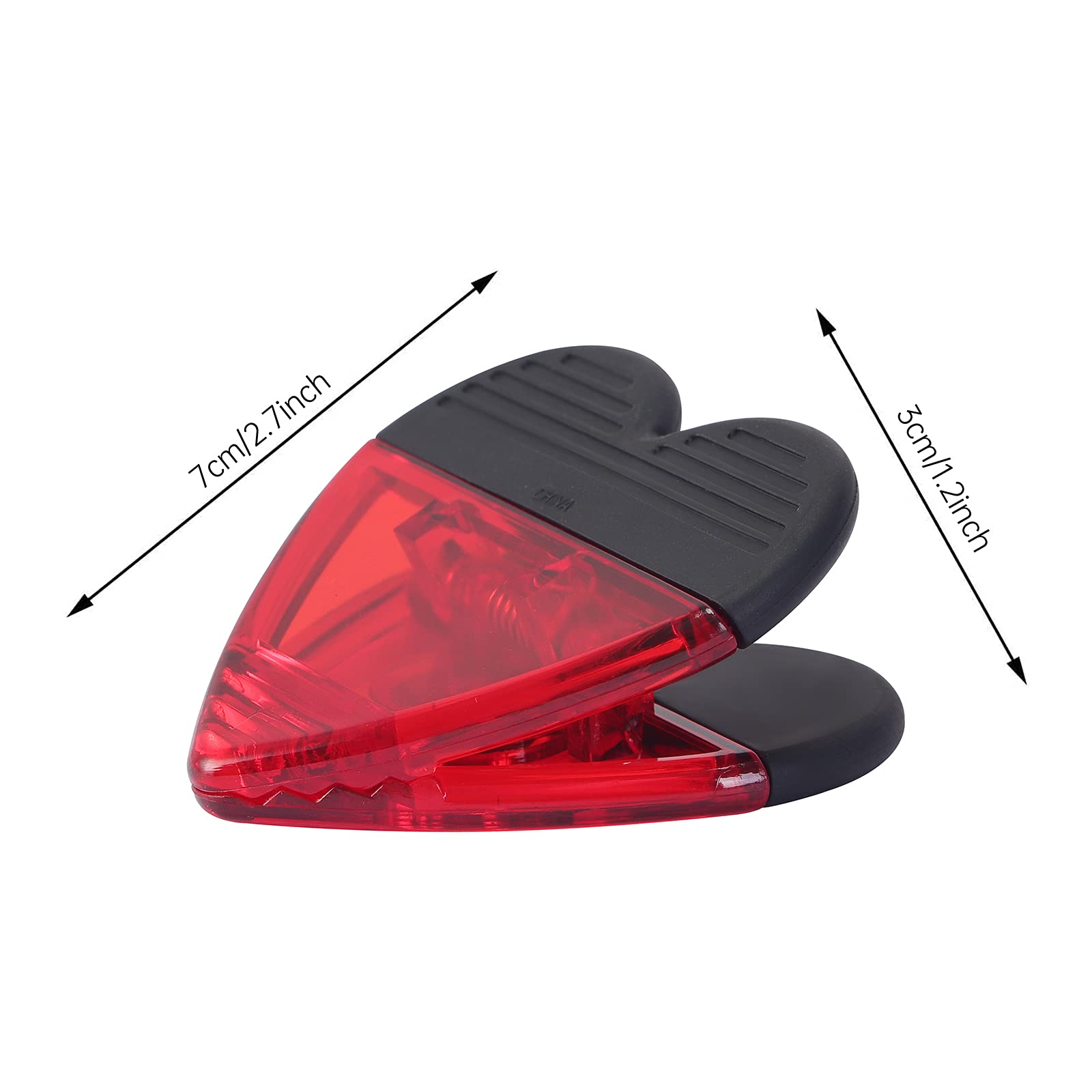 Heart Shaped Plastic Refrigerator Magnet Clips Set - 6 Pack Multipurpose Magnetic Clips for Fridge, Office, Kitchen, Snack Bags & Paper Organization - Perfect for Home, School and Workplace Use