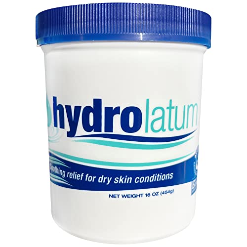 Hydrolatum Dry Skin Cream for Eczema, Psoriasis & Dry Skin Relief - Fragrance-Free, Non-Greasy Moisturizing Lotion - 1LB Jar for Daily Skincare & Flare-Up Treatment - Perfect for Sensitive Skin Care Routine