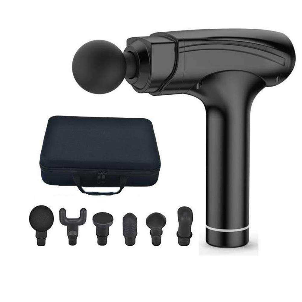 XIMIXI Professional Deep Tissue Massage Gun - 2023 Upgraded 20-Speed Percussion Massager with LCD Touch Screen, 6 Interchangeable Heads & Portable Case - Cordless Electric Muscle Massager for Athletes, Gym Recovery & Home Relaxation
