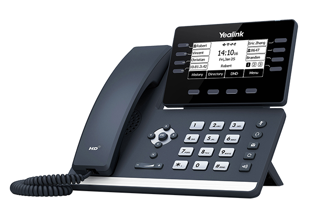 Yealink SIP T53 IP Desk Phone with Speakerphone - VoIP Business Phone for Office & Home - Classic Gray - Ideal for Remote Work & Conference Calls