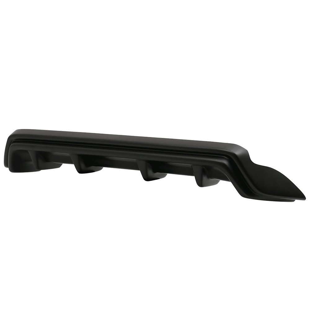 IKON MOTORSPORTS Black PP Rear Bumper Lip Diffuser - F-Sport Style for 2015-2017 Lexus RC300/RC350 | Enhances Aerodynamics & Sporty Look for Street Racing & Car Shows