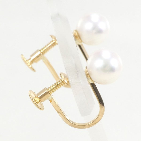 18K Yellow Gold Pearl Earrings - Elegant Dangle Earrings for Women - Perfect for Weddings, Parties & Special Occasions