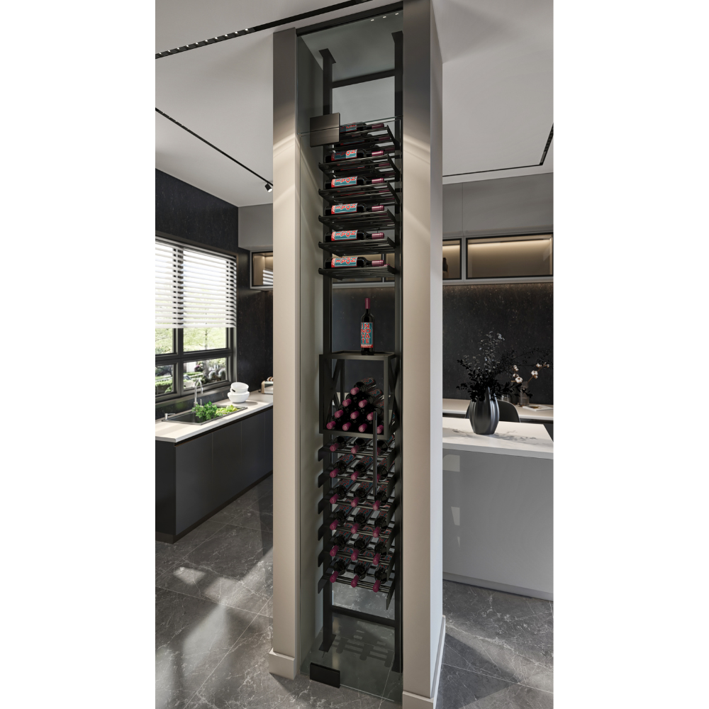 Evolution Low Profile Top Shelf Wine Box Kit - 10 Pack | Premium Wine Storage Solution for Home Bars, Restaurants & Wine Cellars