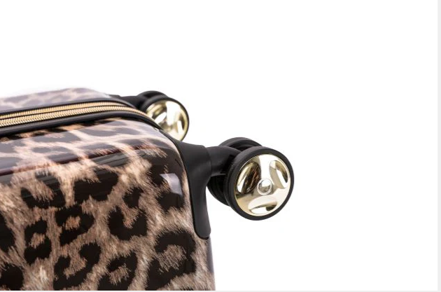 TOSCA TCA111 Leopard Print Luggage Set of 3 (20in, 25in, 29in) Spinner Suitcases for Travel, Vacation & Business Trips