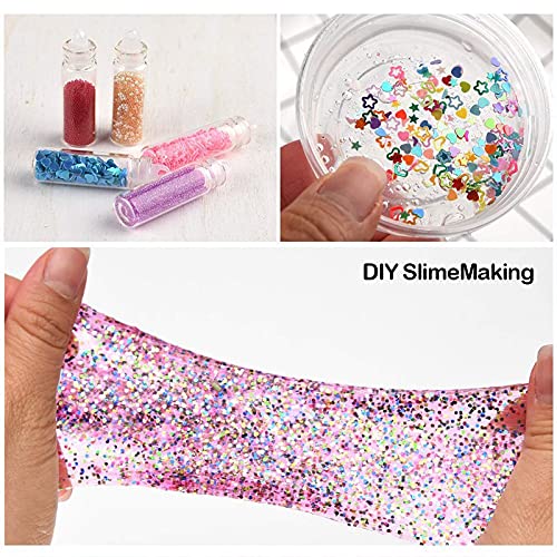Belicia Nail Glitter Kit - 48 Colors 3D Nail Art Glitter Powder for Professional & DIY Nail Designs, Body Makeup & Confetti Art - Perfect for Nail Salons, Home Manicures, Party Makeup & Creative DIY Projects