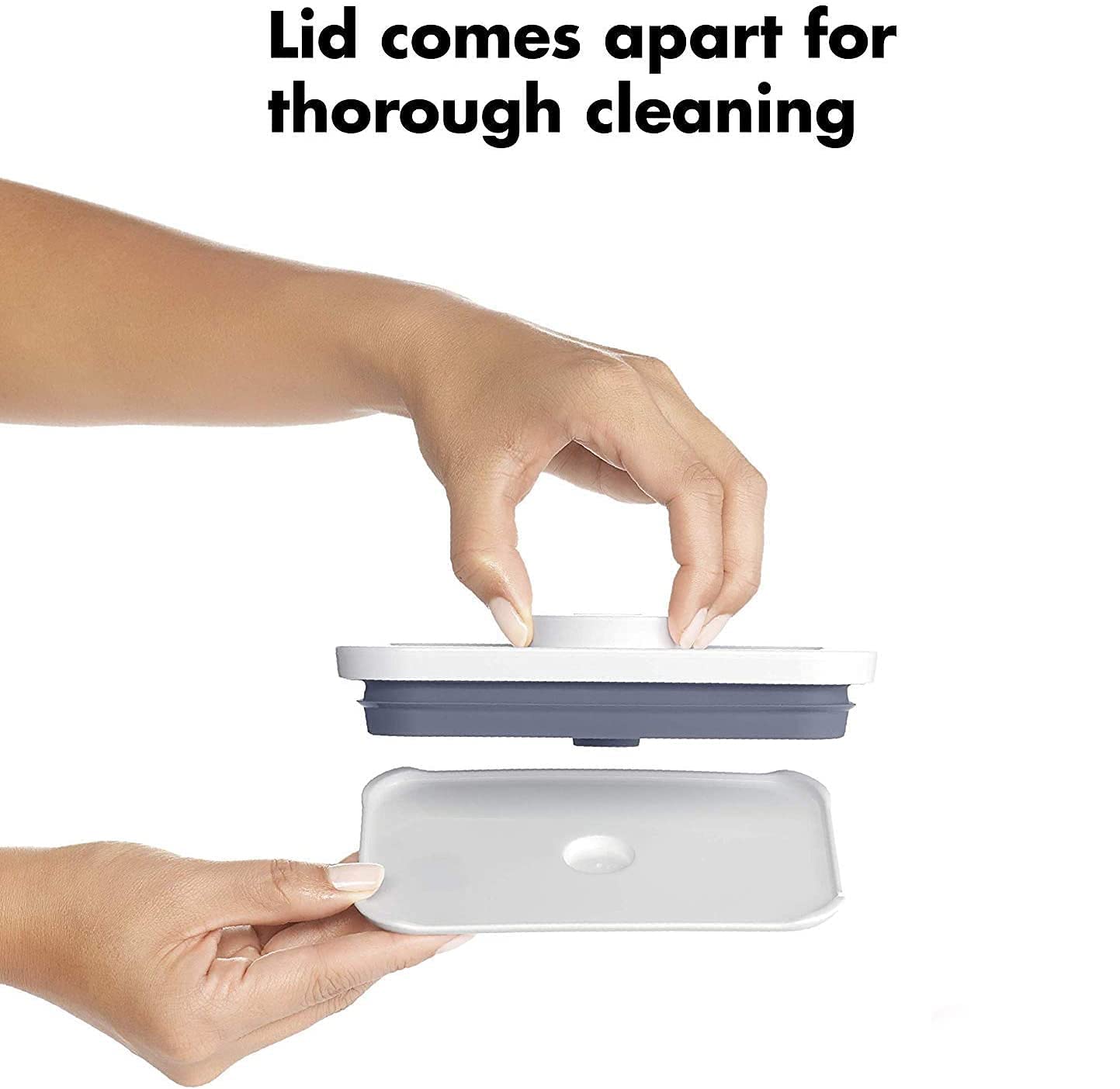 OXO Good Grips 4.4-Quart Square Airtight Food Storage Containers for Flour, Sugar, Cereal & Dry Goods - BPA-Free Kitchen Organization Set of 4 - Perfect for Pantry, Baking & Meal Prep