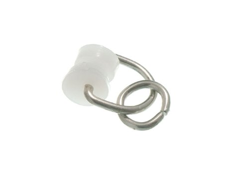 100-Pack Nylon Glider Wheel Curtain Track Runners - Smooth & Quiet Sliding for Home, Office, and Hotel Window Treatments