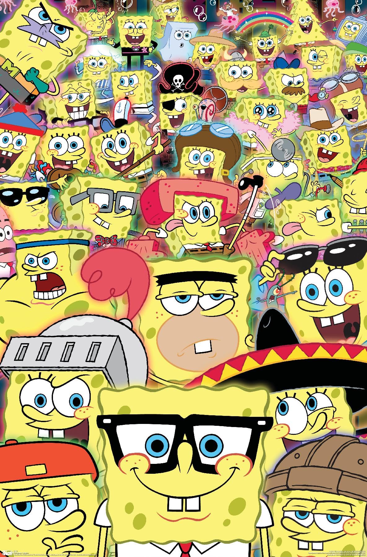 Trends International Nickelodeon SpongeBob SquarePants Disguise Wall Poster - 14.725 x 22.375 Inches Premium Unframed Art Print - Perfect for Kids' Room Decor, Classroom, or Birthday Party Decoration