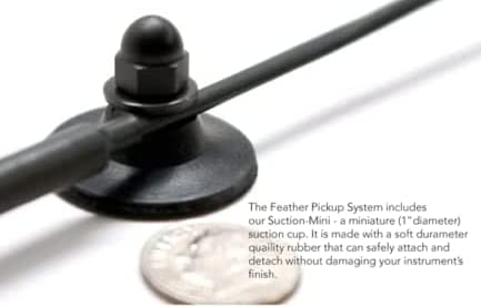 Myers Pickups The Feather Clear Resonator Guitar Pickup with Flexible Micro-Gooseneck - High-Quality Acoustic Guitar Accessory for Blues, Folk & Slide Players - Perfect for Live Performances & Studio Recording