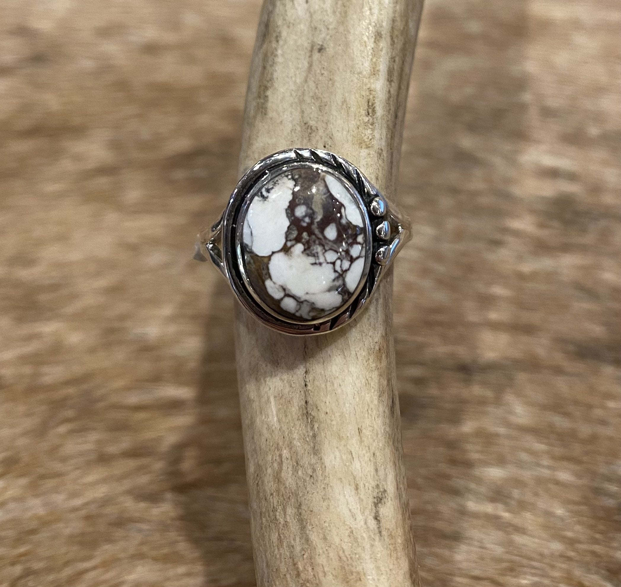 Wild Horse Small Circle Ring Size 7.5 - Dainty Minimalist Sterling Silver Ring for Women - Perfect for Everyday Wear, Gift Giving & Special Occasions