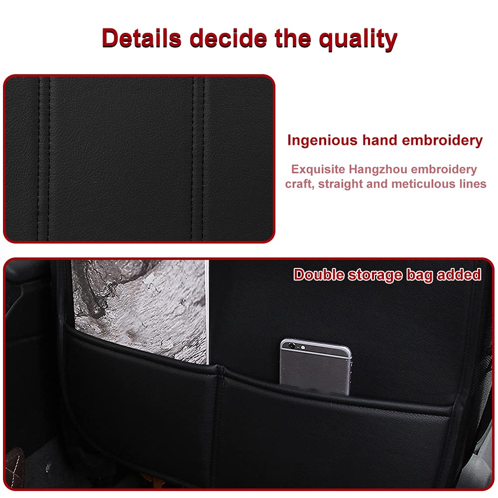 Premium PU Leather Front Seat Covers for Nissan Altima 2008-2020 - Breathable, Durable & Comfortable Black Car Seat Protectors - Perfect for Daily Commute, Road Trips & Interior Protection