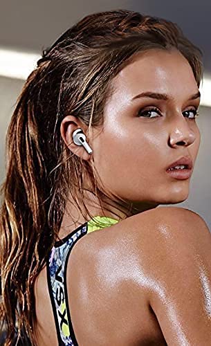 Premium 6 Pairs Anti-Slip Silicone Earbud Tips for AirPods Pro - Secure Fit for Sports & Workouts - Sweatproof & Noise Isolating Ear Hooks - Replacement Accessories for Apple AirPods Pro (White) - Perfect for Running, Gym & Outdoor Activities