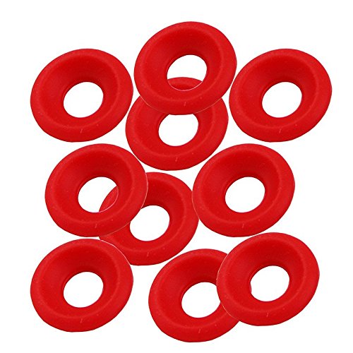 Premium Silicone Rubber Grolsch EZ Cap Swing Top Bottle Washer Gasket - 25pcs (Red/White) - Replacement Seals for Home Brewing, Kombucha & Fermentation - Durable & Leak-Proof for Beer Bottles, Mason Jars & DIY Projects