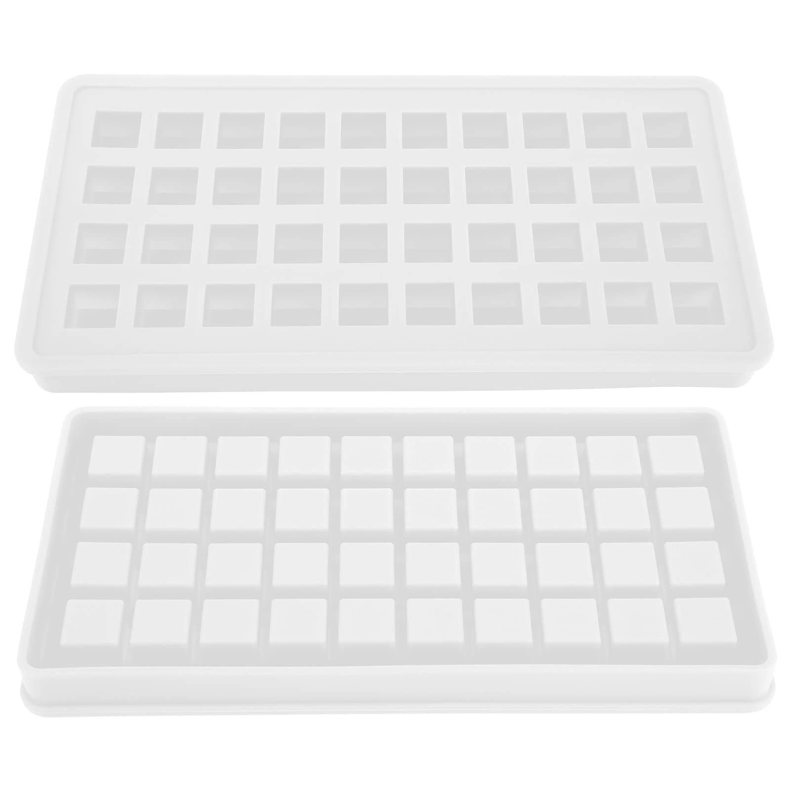 40 Grids Square Ice Cube Tray - Clear Ice Mold for Cocktails, Coffee, and Beverages | Perfect for Home, Hotel, Bar & Coffee Shop | Reusable & BPA-Free
