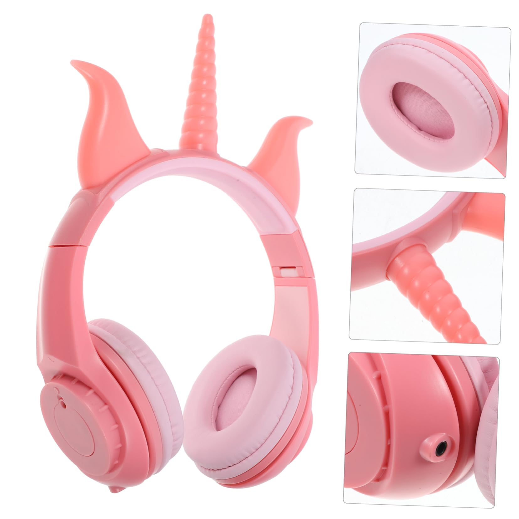 ARTIBETTER LED Light Up Gaming Headphones for Kids - Unicorn & Rhinoceros Horn Design, Comfortable Over-Ear Wired Headset for Boys & Girls | Perfect for Gaming, Music & Party Fun