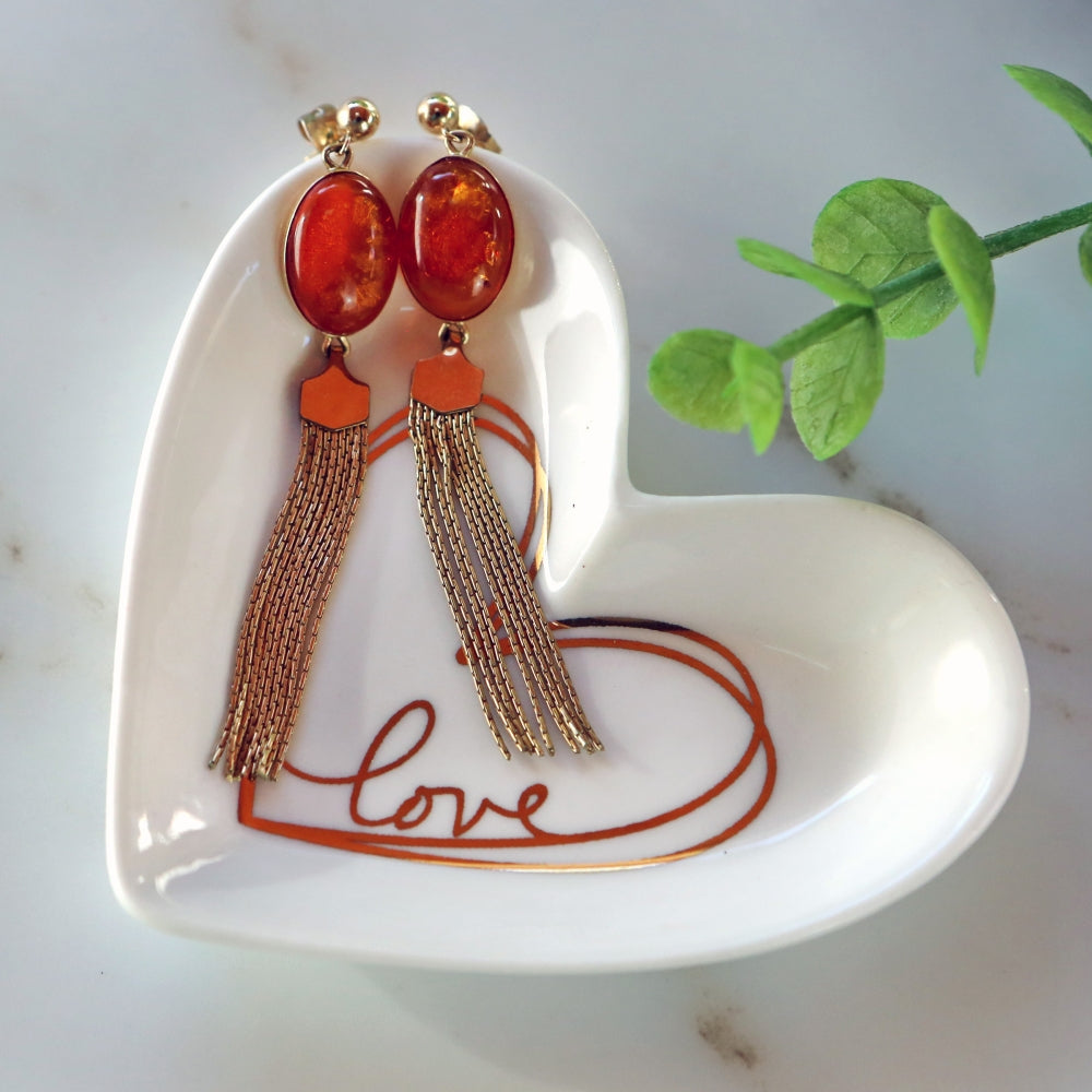 Heart Shaped Trinket Dish - Small Jewelry Tray for Rings, Earrings & Necklaces | Perfect for Dresser, Vanity & Gift Giving | Elegant Home Decor Accessory