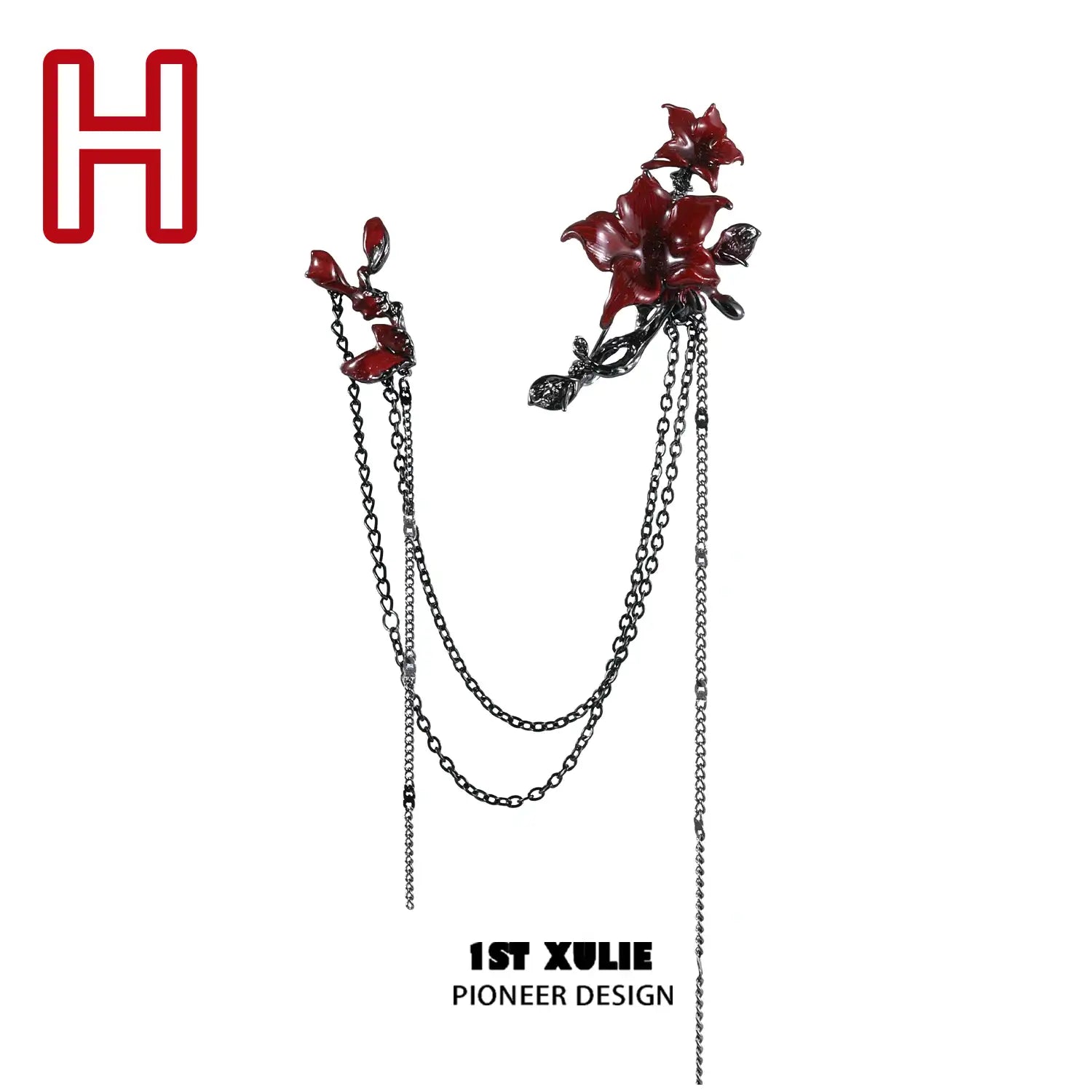 Bloody Datura Collection Set - Gothic Jewelry for Women | Perfect for Halloween, Dark Aesthetic Fashion & Vampire-Themed Parties