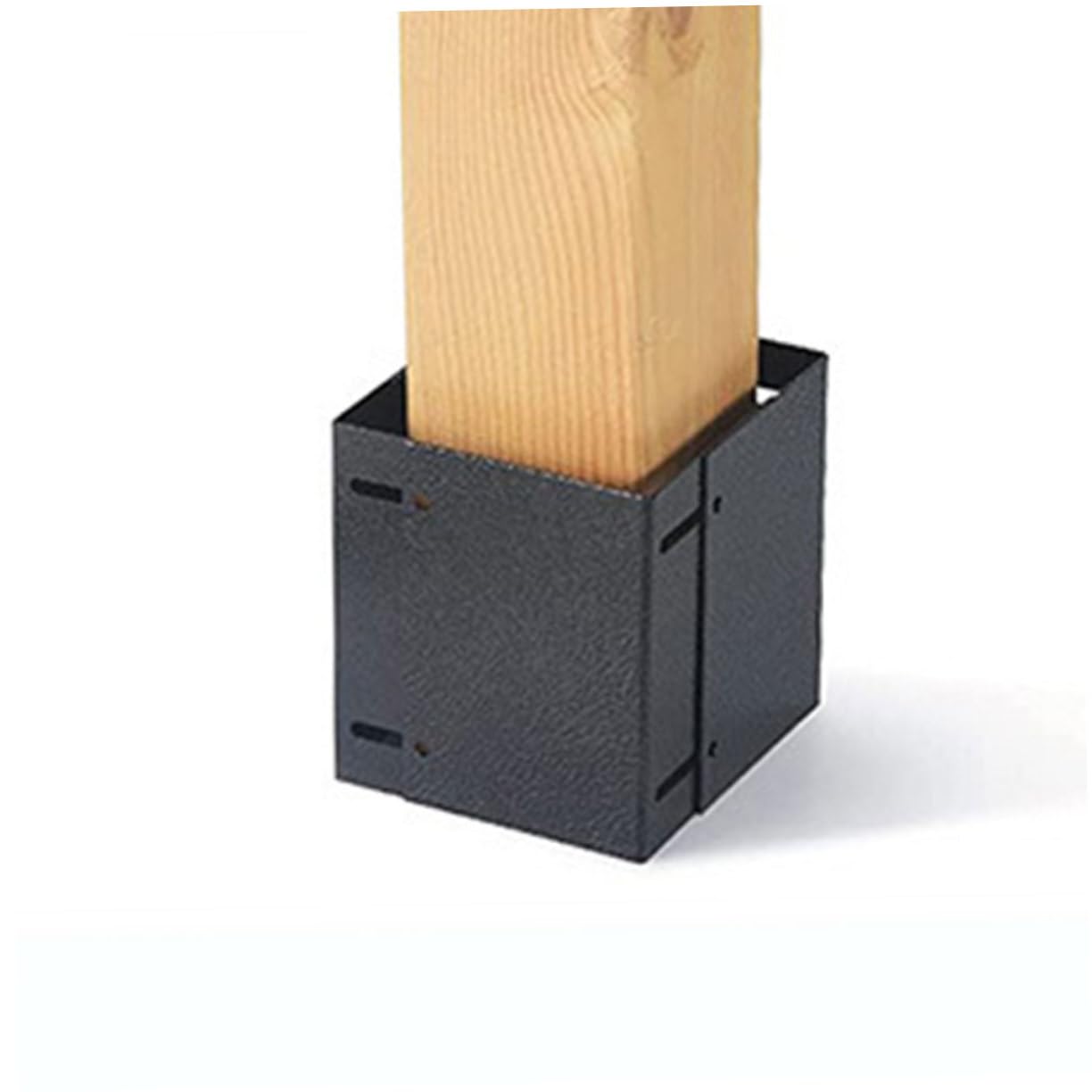 Easy Install Post Base Protectors - Durable Mailbox Post Covers & Metal Deck Railing Brackets for Fence Post Bases | Perfect for Outdoor Mailbox Protection, Deck Railings & Fence Support