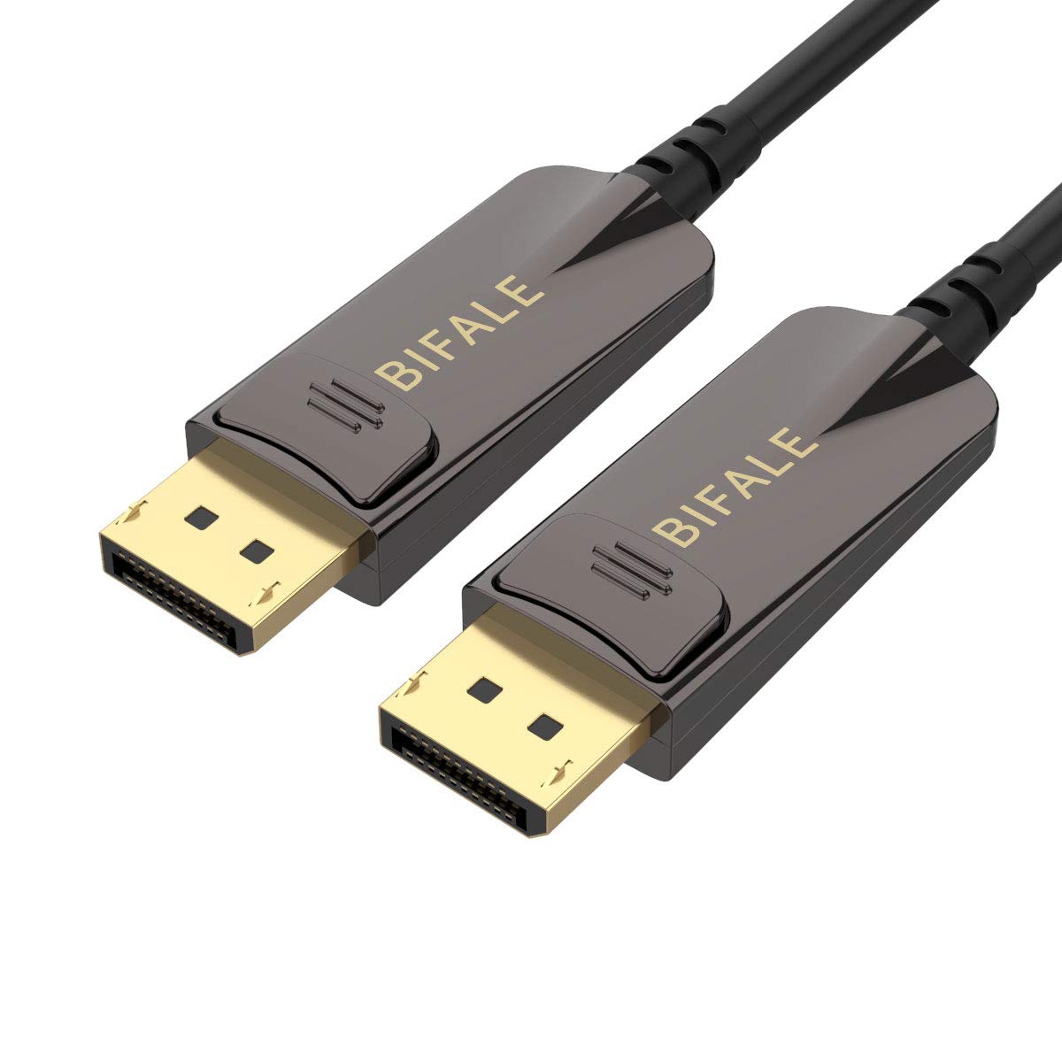 BIFALE DP Fiber Optic Cable 50ft - 8K DisplayPort Cable 1.4 with HBR3, DSC 1.2, HDR10, 32.4Gbps - Supports 8K@60Hz & 4K@144Hz - Ultra Thin Slim Fiber Optic DP Cable for Gaming Monitors, Home Theater & Professional Workstations