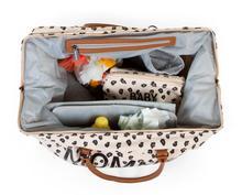 CHILDHOME Stylish Leopard Print Mommy Bag - Trendy Diaper Bag for Women, Perfect for Travel, Shopping & Baby Essentials